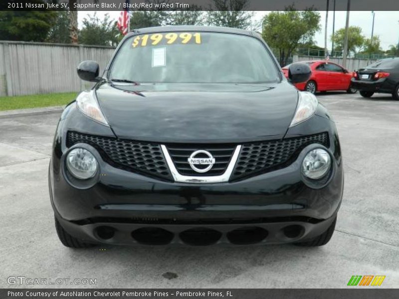 Sapphire Black / Black/Red w/Red Trim 2011 Nissan Juke SV