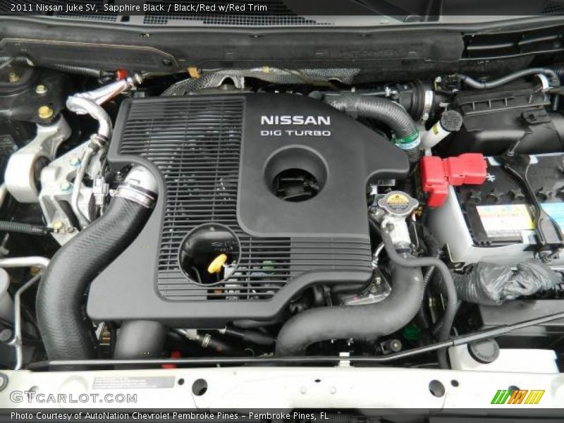 Sapphire Black / Black/Red w/Red Trim 2011 Nissan Juke SV
