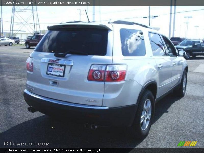 Liquid Silver Metallic / Ebony 2008 GMC Acadia SLT AWD