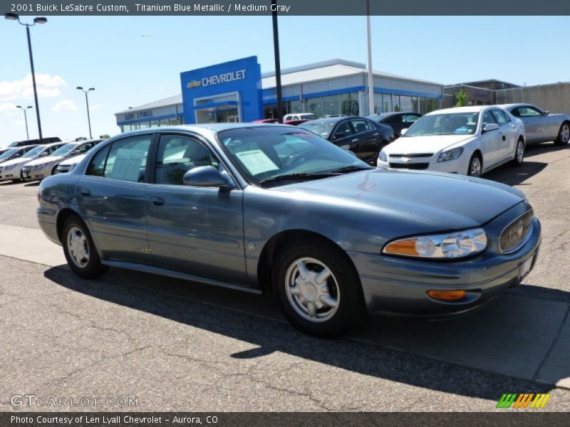 Titanium Blue Metallic / Medium Gray 2001 Buick LeSabre Custom