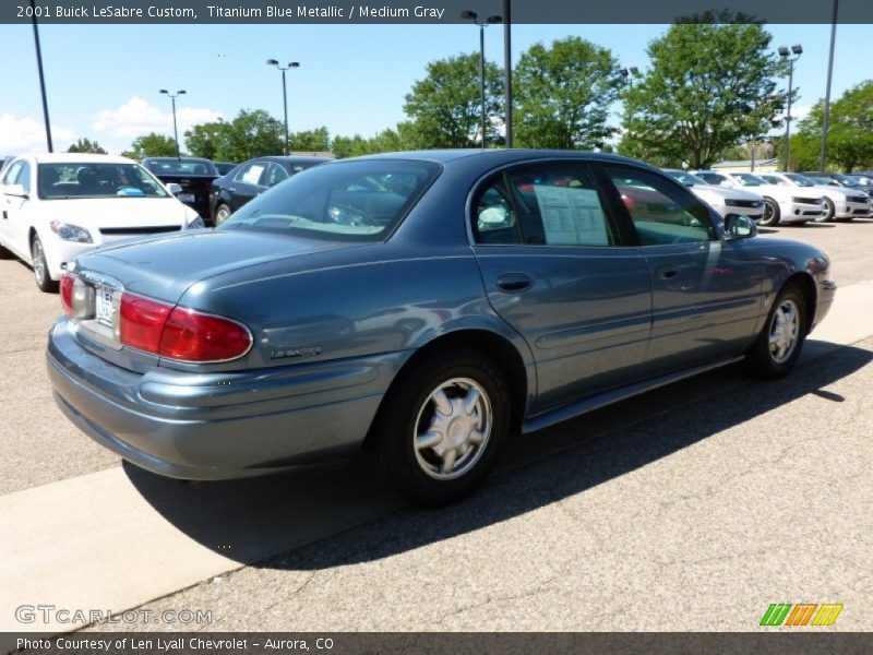 Titanium Blue Metallic / Medium Gray 2001 Buick LeSabre Custom