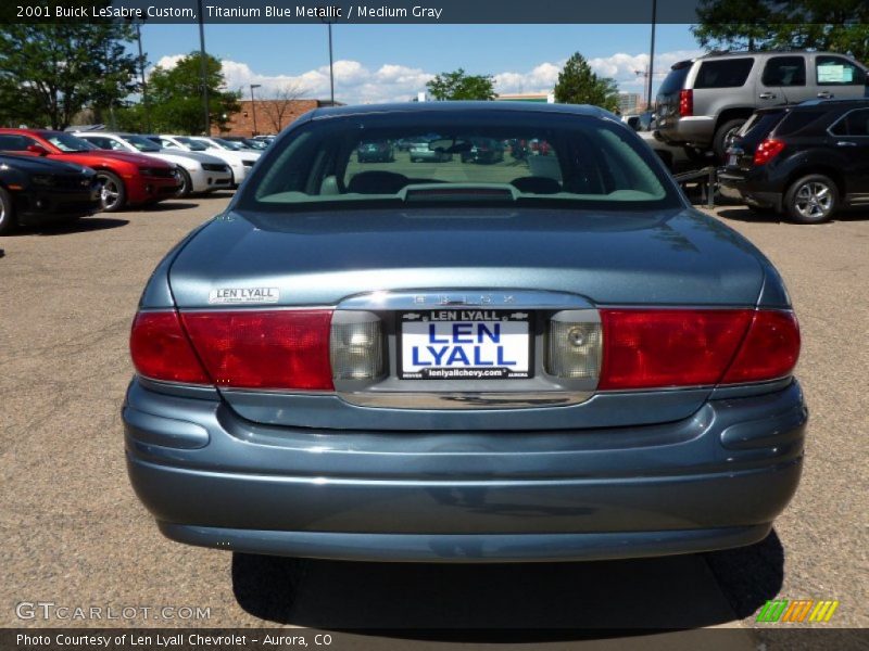 Titanium Blue Metallic / Medium Gray 2001 Buick LeSabre Custom