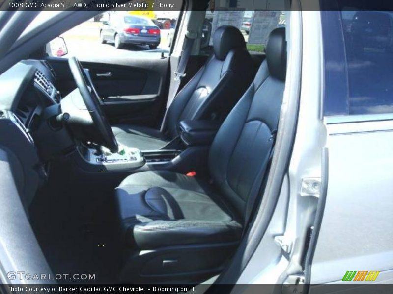 Liquid Silver Metallic / Ebony 2008 GMC Acadia SLT AWD