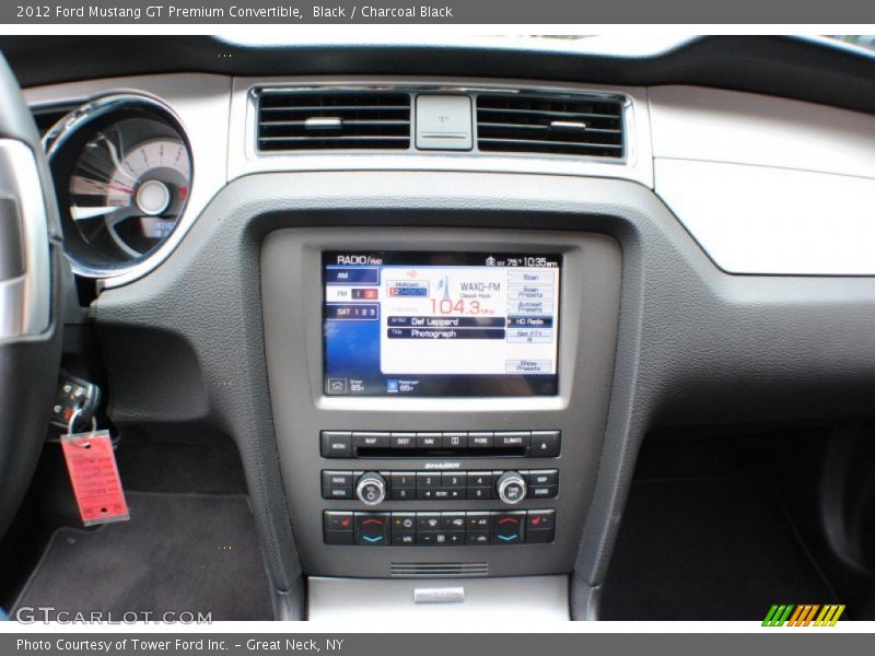 Controls of 2012 Mustang GT Premium Convertible