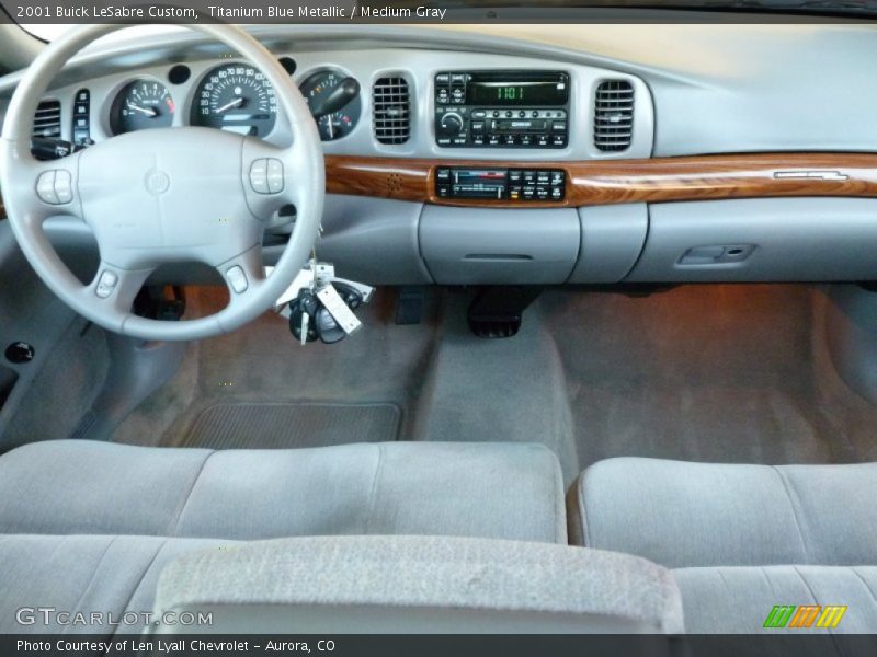 Titanium Blue Metallic / Medium Gray 2001 Buick LeSabre Custom