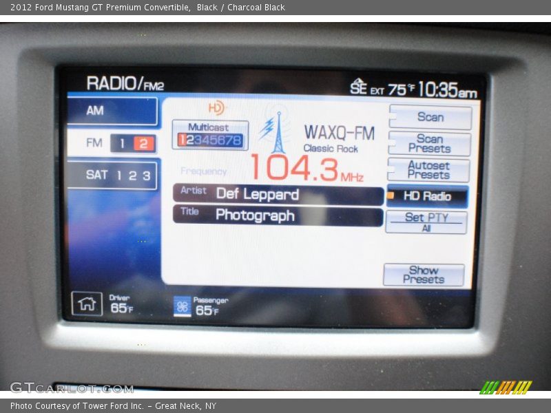 Black / Charcoal Black 2012 Ford Mustang GT Premium Convertible