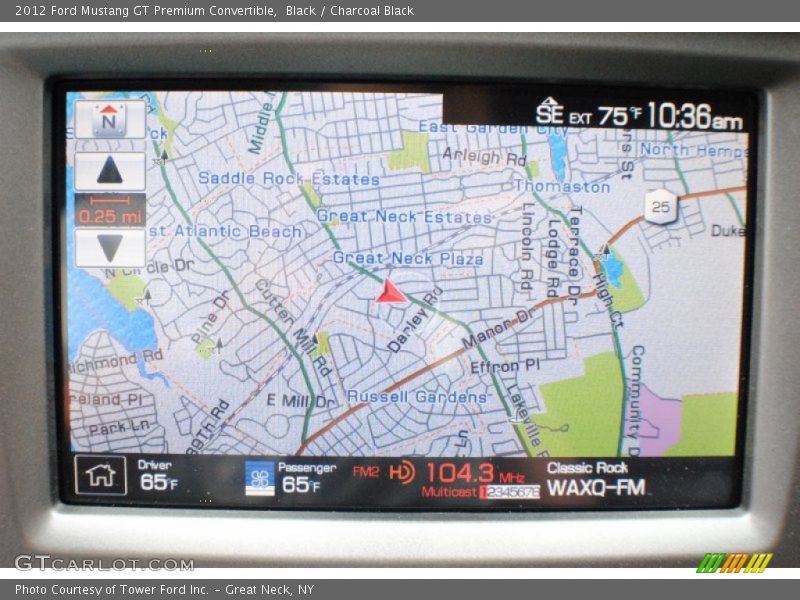 Navigation of 2012 Mustang GT Premium Convertible