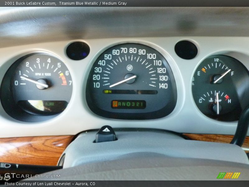 Titanium Blue Metallic / Medium Gray 2001 Buick LeSabre Custom