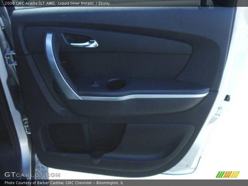 Liquid Silver Metallic / Ebony 2008 GMC Acadia SLT AWD