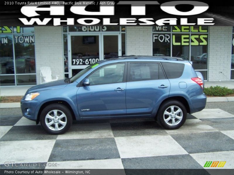 Pacific Blue Metallic / Ash Gray 2010 Toyota RAV4 Limited 4WD