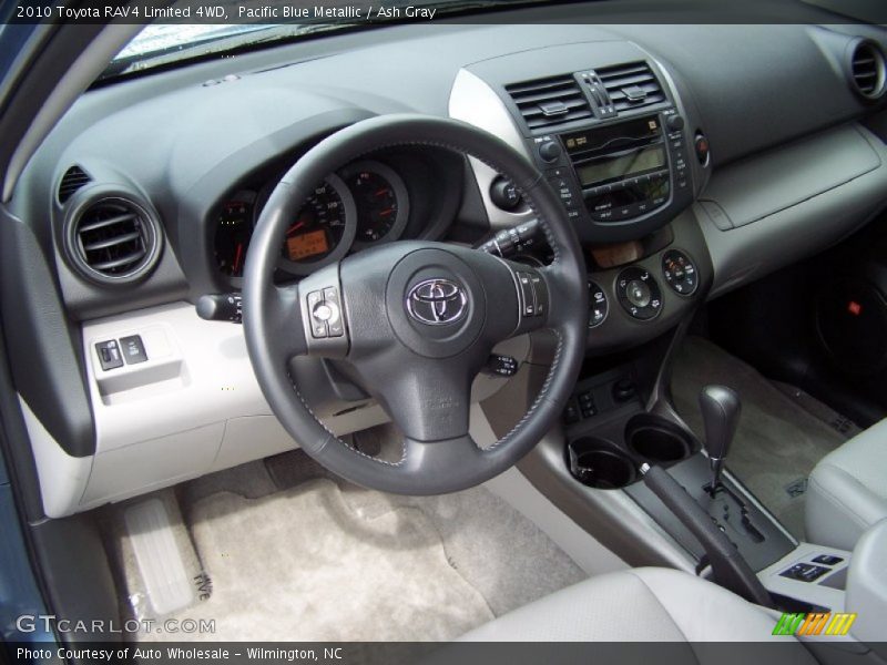 Pacific Blue Metallic / Ash Gray 2010 Toyota RAV4 Limited 4WD