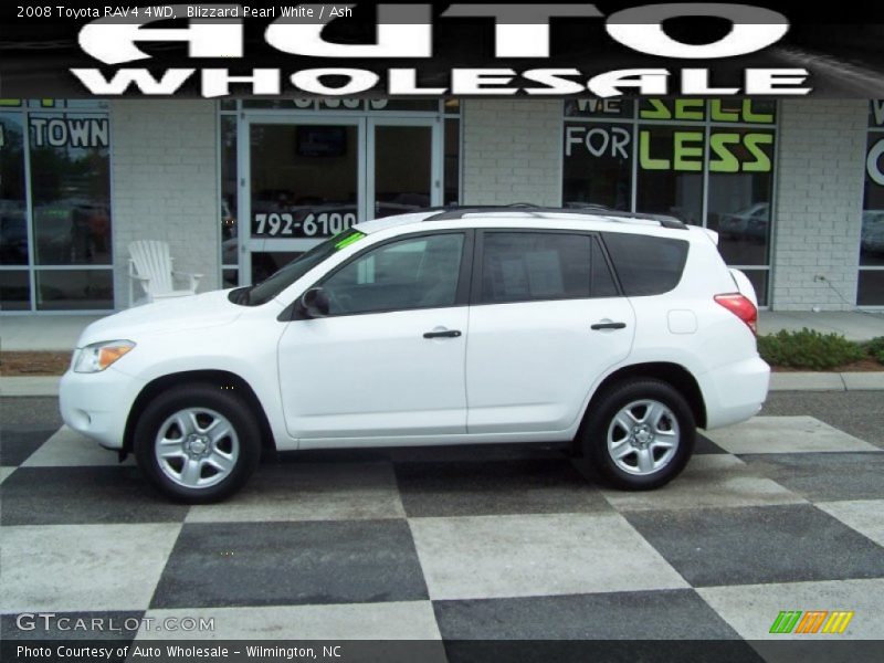 Blizzard Pearl White / Ash 2008 Toyota RAV4 4WD