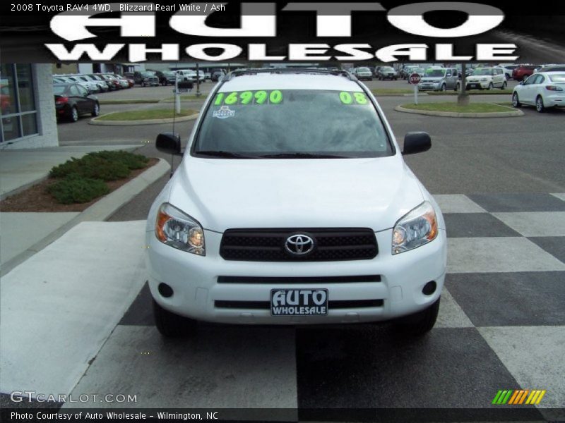 Blizzard Pearl White / Ash 2008 Toyota RAV4 4WD