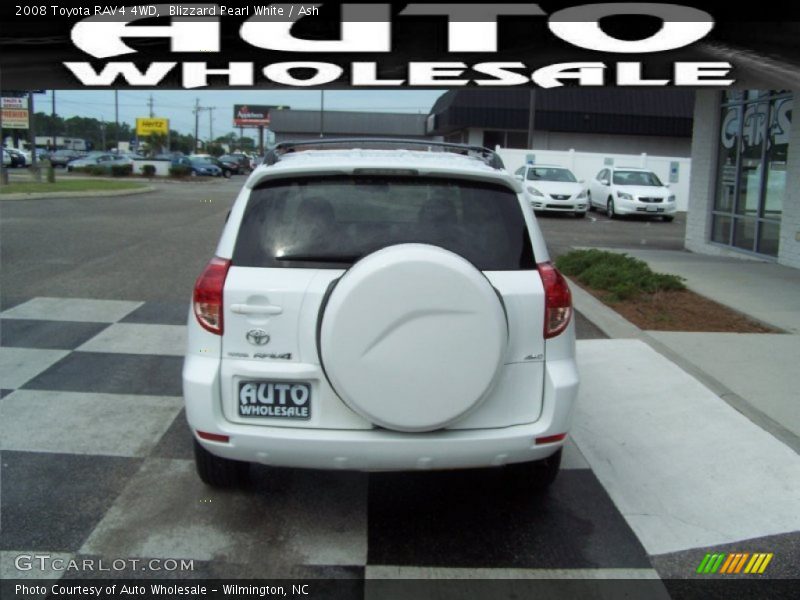 Blizzard Pearl White / Ash 2008 Toyota RAV4 4WD