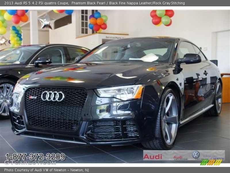 Phantom Black Pearl / Black Fine Nappa Leather/Rock Gray Stitching 2013 Audi RS 5 4.2 FSI quattro Coupe