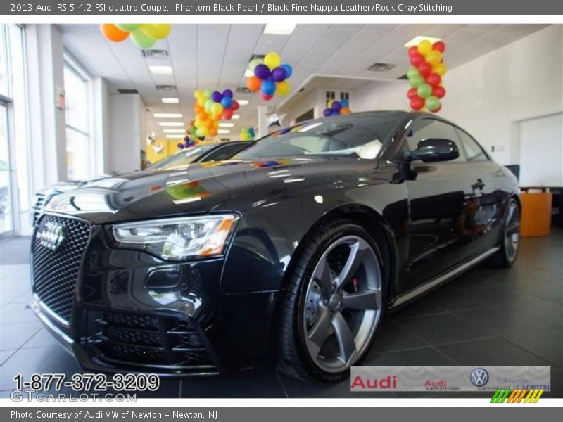 Phantom Black Pearl / Black Fine Nappa Leather/Rock Gray Stitching 2013 Audi RS 5 4.2 FSI quattro Coupe