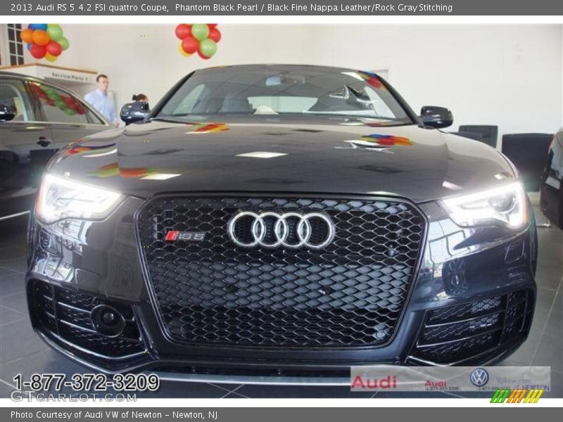 Phantom Black Pearl / Black Fine Nappa Leather/Rock Gray Stitching 2013 Audi RS 5 4.2 FSI quattro Coupe