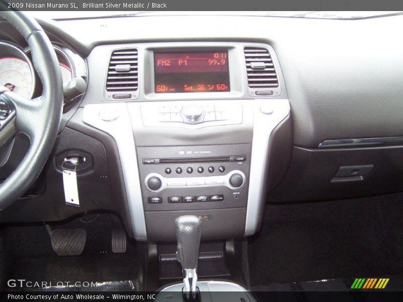 Brilliant Silver Metallic / Black 2009 Nissan Murano SL