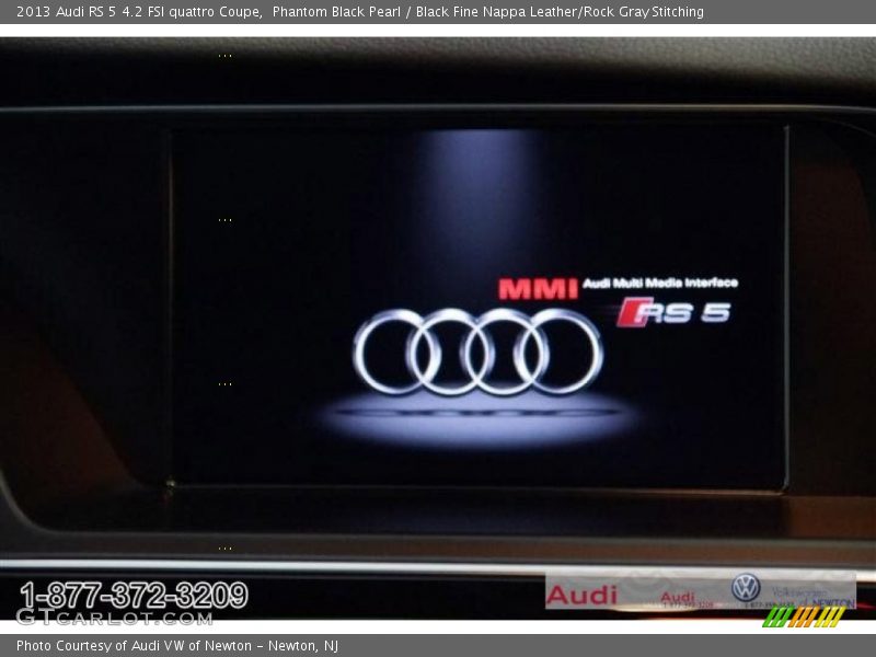 Phantom Black Pearl / Black Fine Nappa Leather/Rock Gray Stitching 2013 Audi RS 5 4.2 FSI quattro Coupe