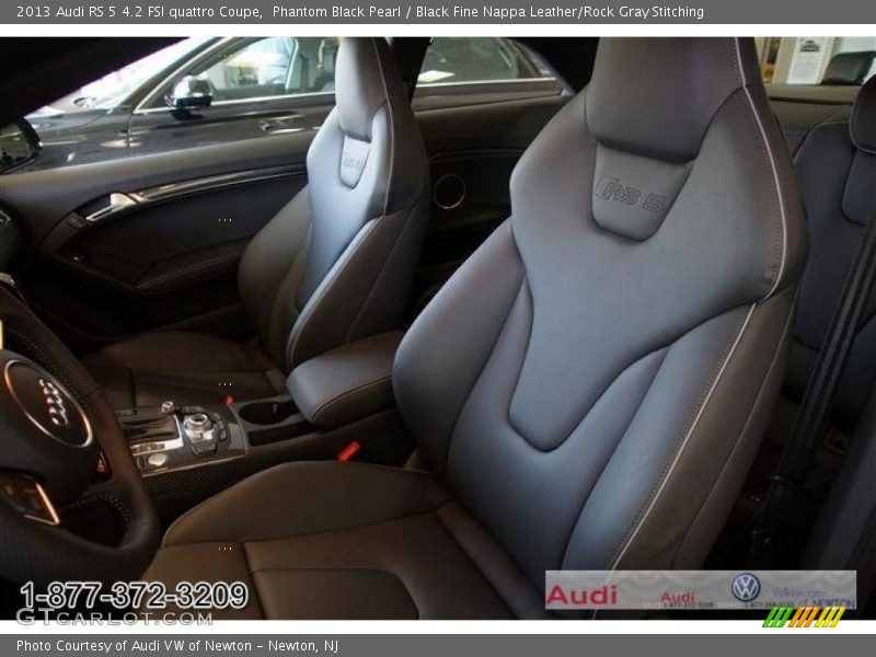 Phantom Black Pearl / Black Fine Nappa Leather/Rock Gray Stitching 2013 Audi RS 5 4.2 FSI quattro Coupe
