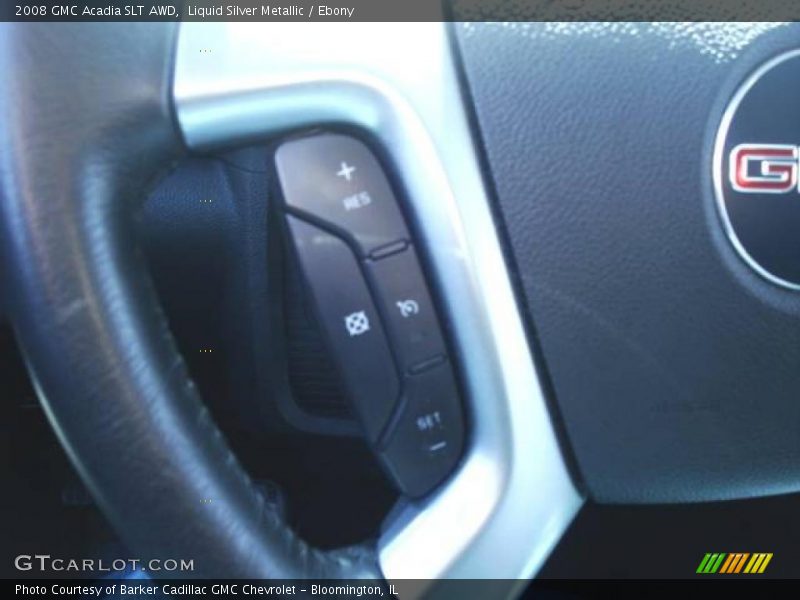 Liquid Silver Metallic / Ebony 2008 GMC Acadia SLT AWD