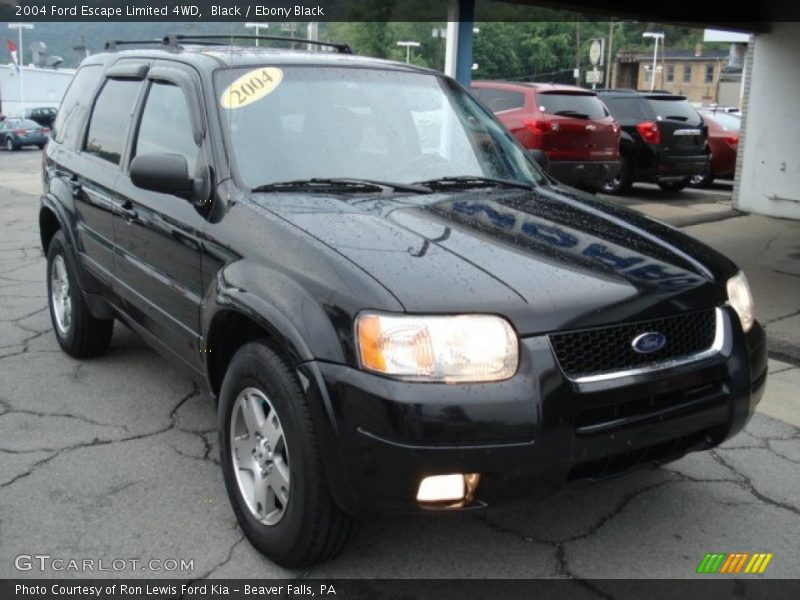 Black / Ebony Black 2004 Ford Escape Limited 4WD