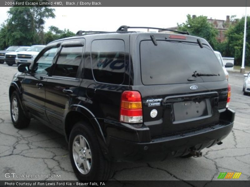 Black / Ebony Black 2004 Ford Escape Limited 4WD