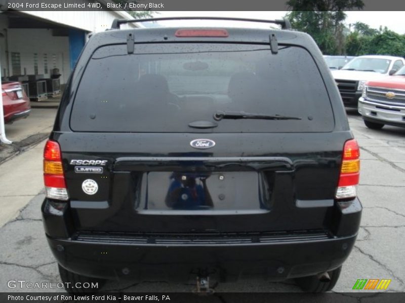 Black / Ebony Black 2004 Ford Escape Limited 4WD