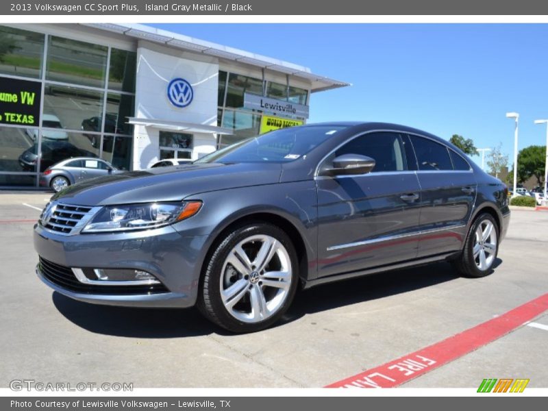 Island Gray Metallic / Black 2013 Volkswagen CC Sport Plus