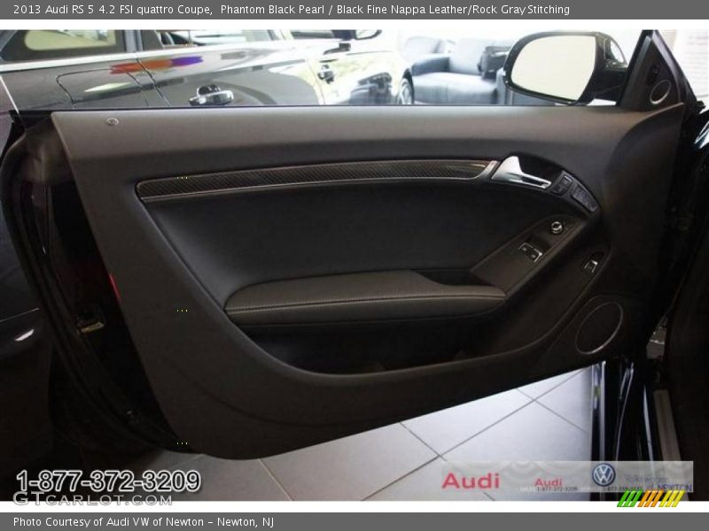 Phantom Black Pearl / Black Fine Nappa Leather/Rock Gray Stitching 2013 Audi RS 5 4.2 FSI quattro Coupe