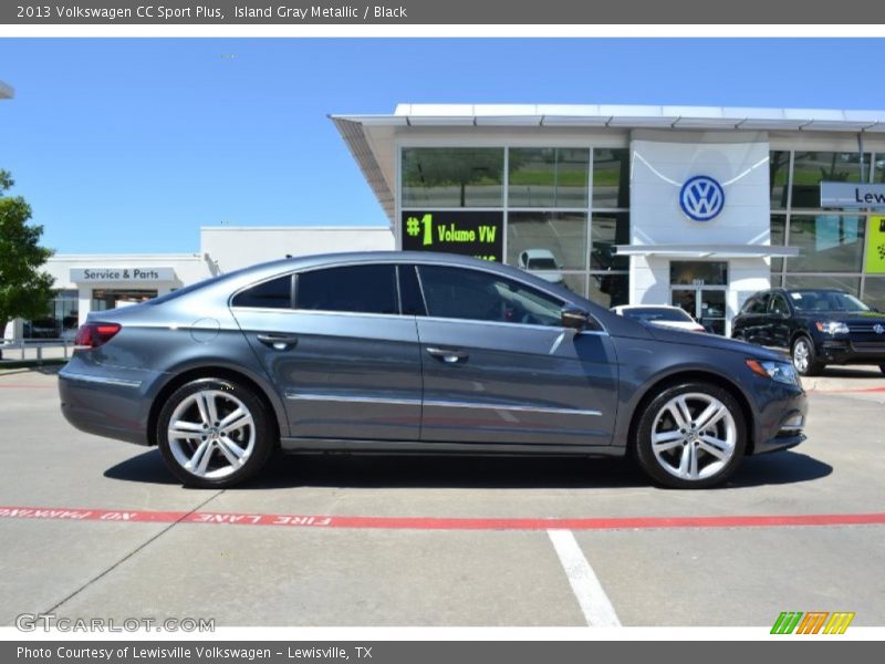 Island Gray Metallic / Black 2013 Volkswagen CC Sport Plus