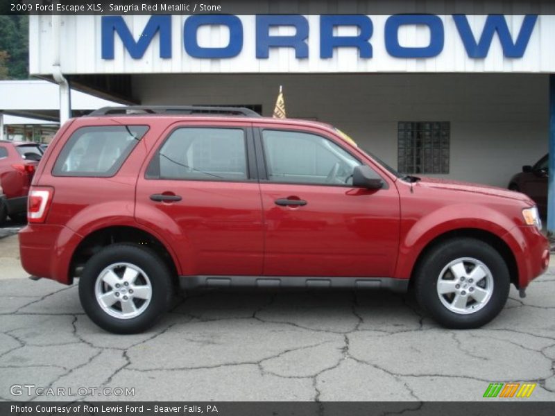 Sangria Red Metallic / Stone 2009 Ford Escape XLS