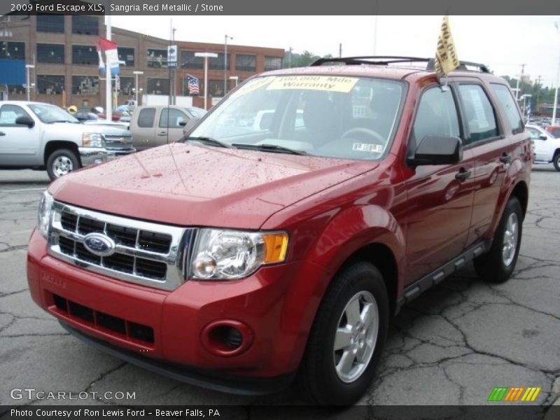Sangria Red Metallic / Stone 2009 Ford Escape XLS