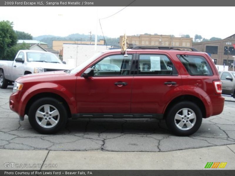 Sangria Red Metallic / Stone 2009 Ford Escape XLS