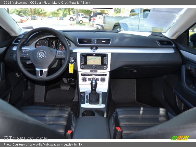 Island Gray Metallic / Black 2013 Volkswagen CC Sport Plus