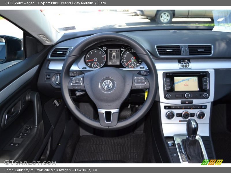 Island Gray Metallic / Black 2013 Volkswagen CC Sport Plus