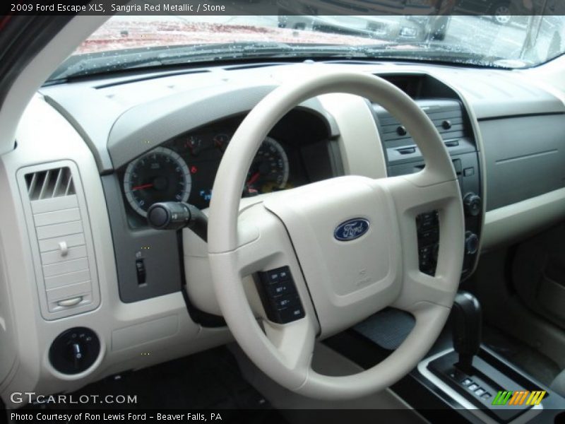 Sangria Red Metallic / Stone 2009 Ford Escape XLS