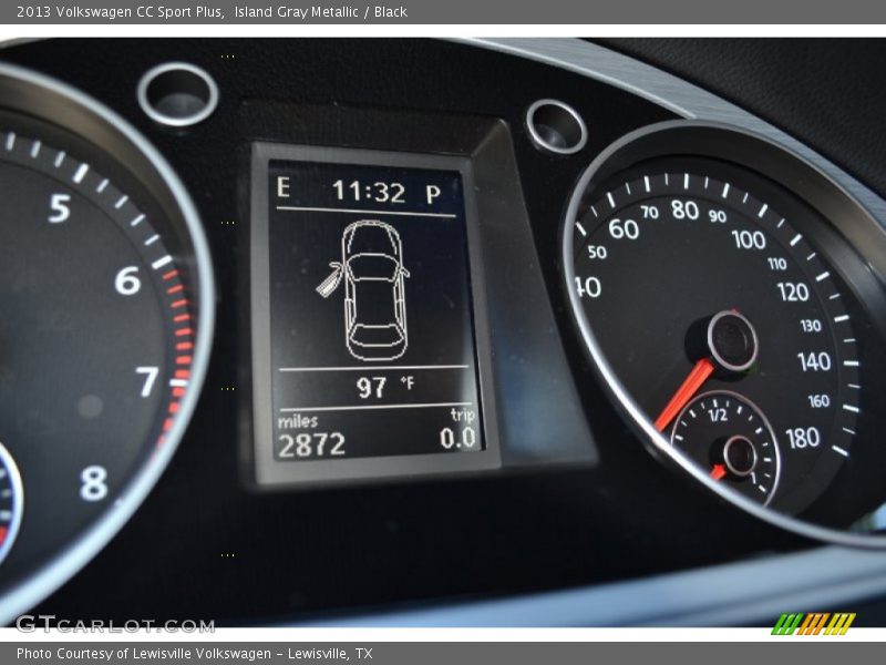 Island Gray Metallic / Black 2013 Volkswagen CC Sport Plus