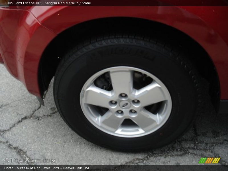 Sangria Red Metallic / Stone 2009 Ford Escape XLS