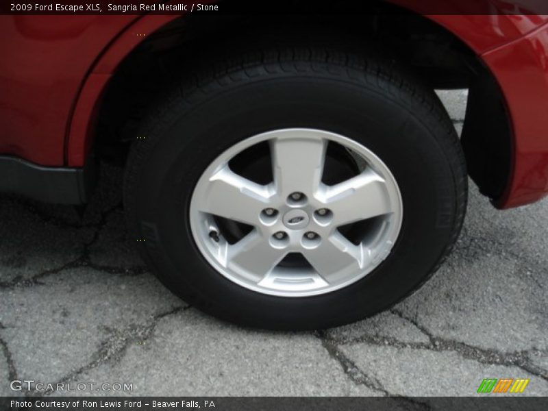 Sangria Red Metallic / Stone 2009 Ford Escape XLS