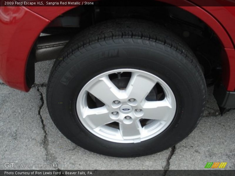 Sangria Red Metallic / Stone 2009 Ford Escape XLS