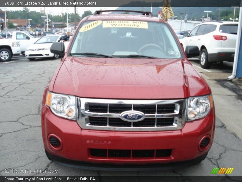 Sangria Red Metallic / Stone 2009 Ford Escape XLS