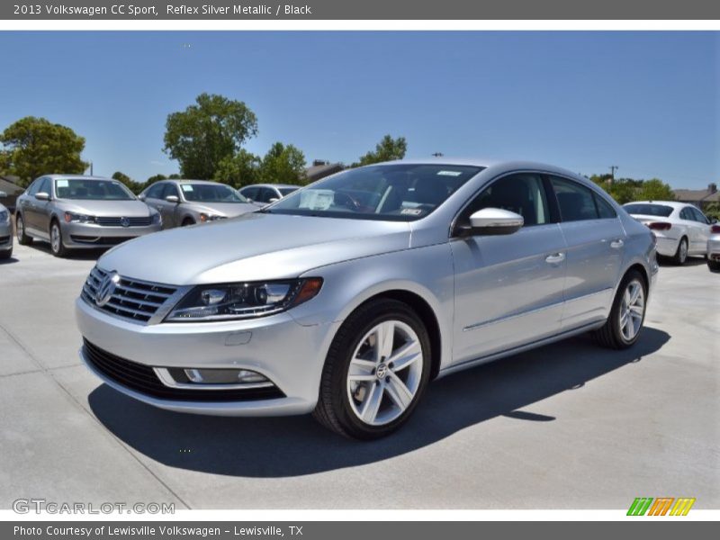 Reflex Silver Metallic / Black 2013 Volkswagen CC Sport