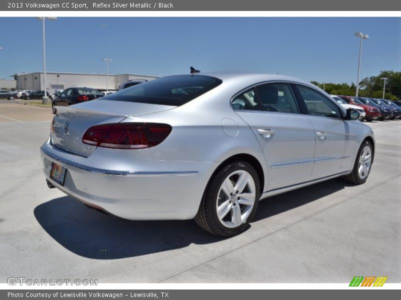 Reflex Silver Metallic / Black 2013 Volkswagen CC Sport