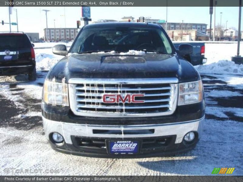 Onyx Black / Ebony 2009 GMC Sierra 1500 SLT Z71 Extended Cab 4x4