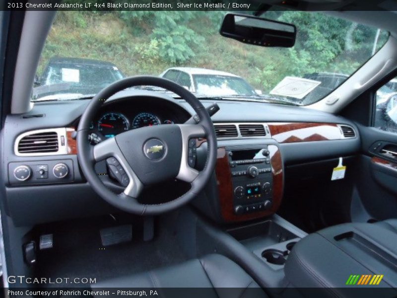 Dashboard of 2013 Avalanche LT 4x4 Black Diamond Edition