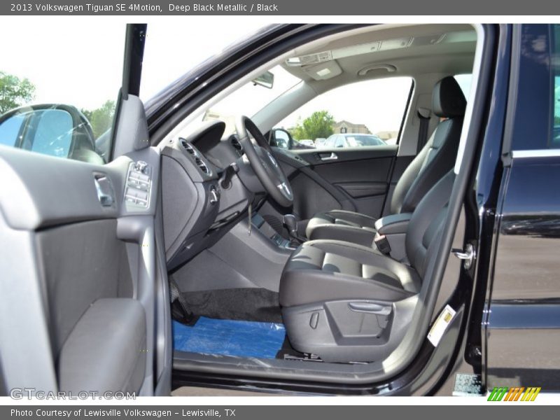 Deep Black Metallic / Black 2013 Volkswagen Tiguan SE 4Motion