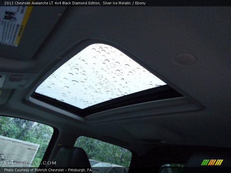 Silver Ice Metallic / Ebony 2013 Chevrolet Avalanche LT 4x4 Black Diamond Edition