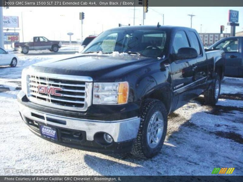 Onyx Black / Ebony 2009 GMC Sierra 1500 SLT Z71 Extended Cab 4x4
