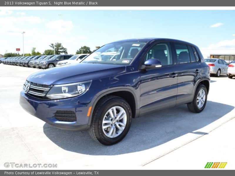 Night Blue Metallic / Black 2013 Volkswagen Tiguan S